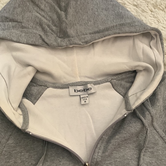 Y2K bebe Rhinestone Gray Sweatsuit - Picture 8 of 9